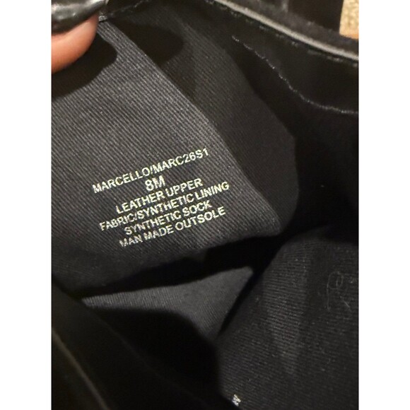 STEVE MADDEN Womens Black Comfort Marcello Round Toe Block Heel Zip-Up sz 8 - Picture 4 of 5